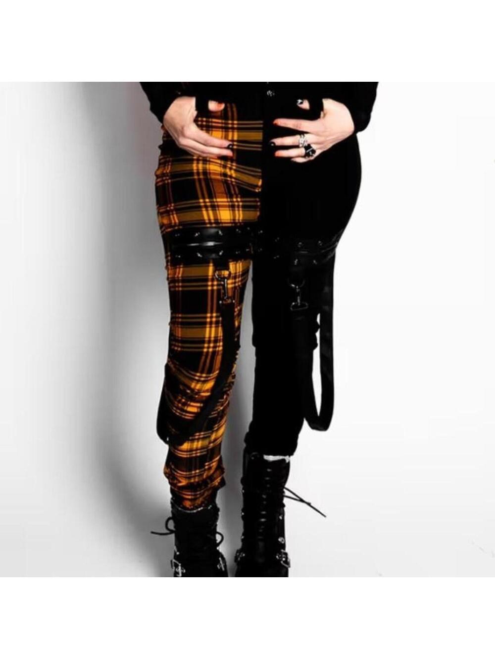 ✨ RARE Killstar x Avril Lavigne Split Plaid Bondage Pants ✨ - Picture 3 of 3